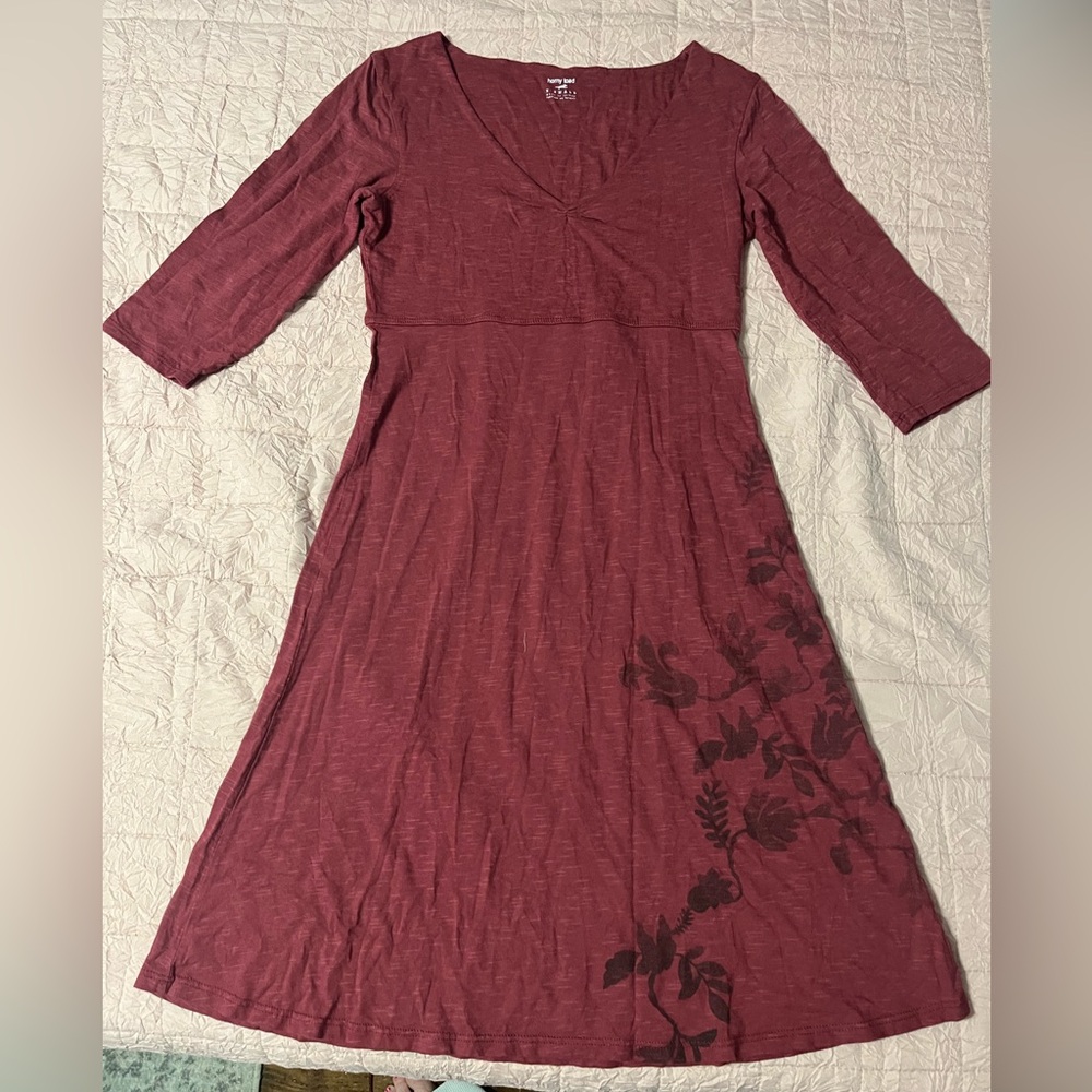 Horny Toad Burgundy Dress | XS | V-Neck